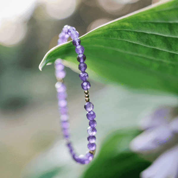 Bransoletka z kamieni naturalnych Luminous Amethyst
