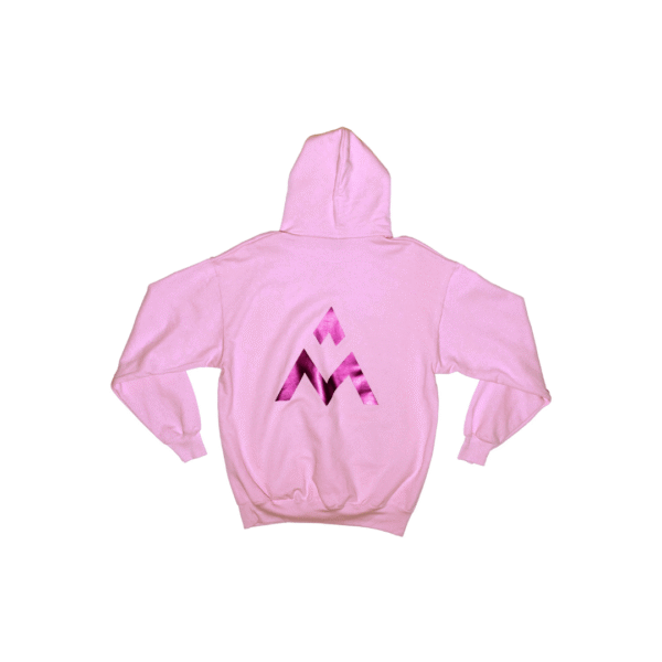 Bawełniana bluza z kapturem Pink Flow Hoodie UNISEX OVERSIZE - obrazek 6