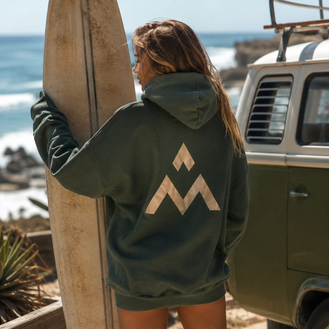 Meyantu - Bawełniana bluza z kapturem Nature Flow Hoodie UNISEX OVERSIZE 3 bluza z kapturem Nature Flow Hoodie UNISEX OVERSIZE plecy