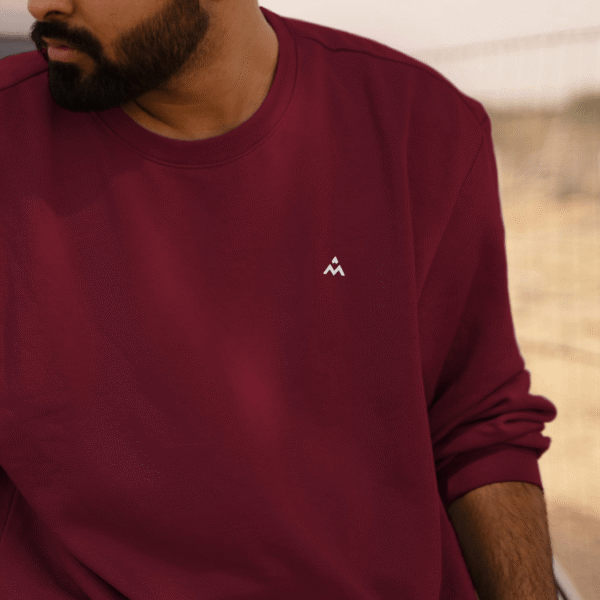 Bluza Burgundy Flow Longsleeve UNISEX - obrazek 2